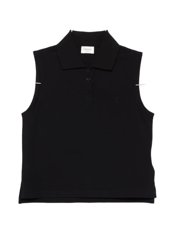 Cotton Sleeveless Polo Shirt sold by Wanan Luxury