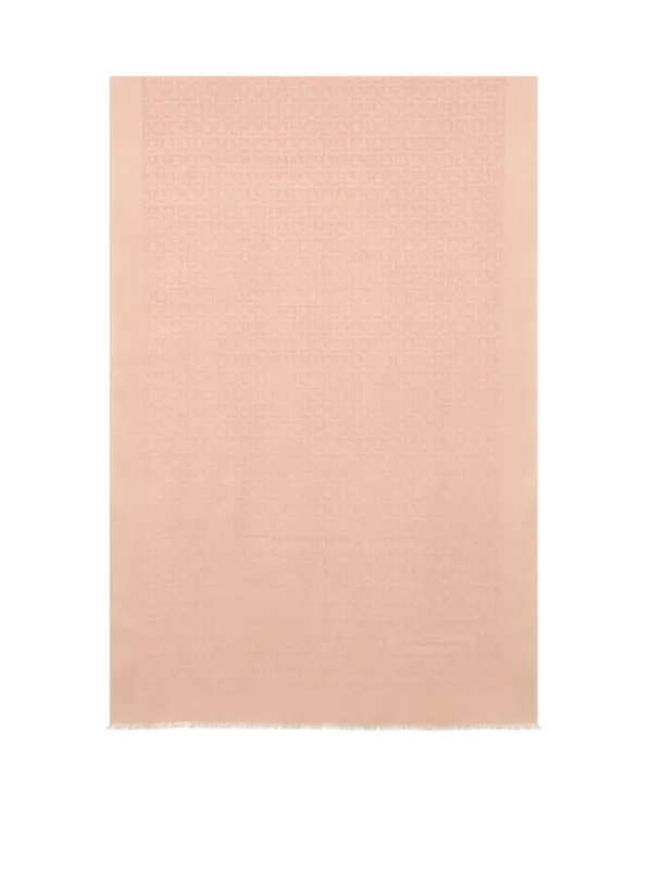 Gancini Silk And Wool Stole made by Salvatore Ferragamo