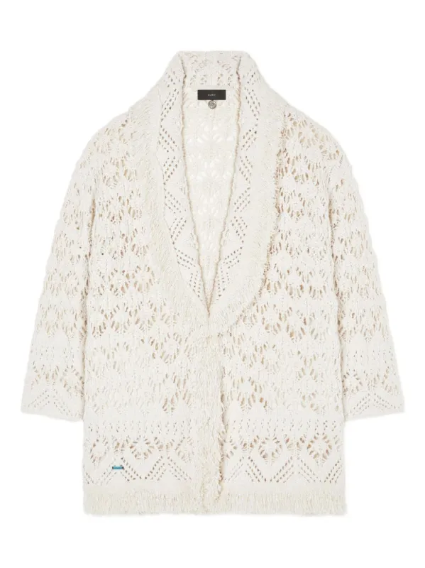 Lagoon Romance Cotton Cardigan made by ALANUI