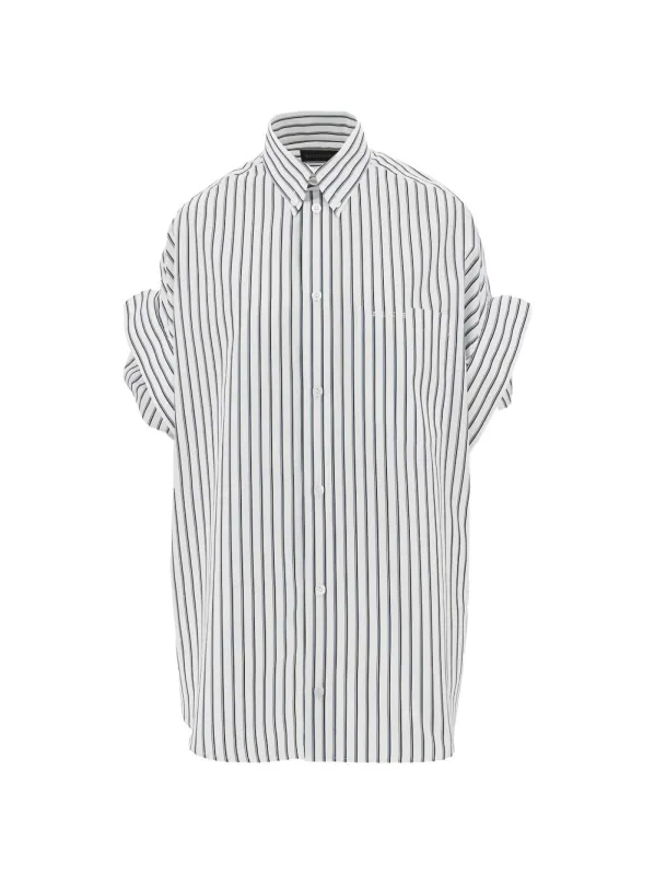 Striped Cotton Shirt sold by Wanan Luxury