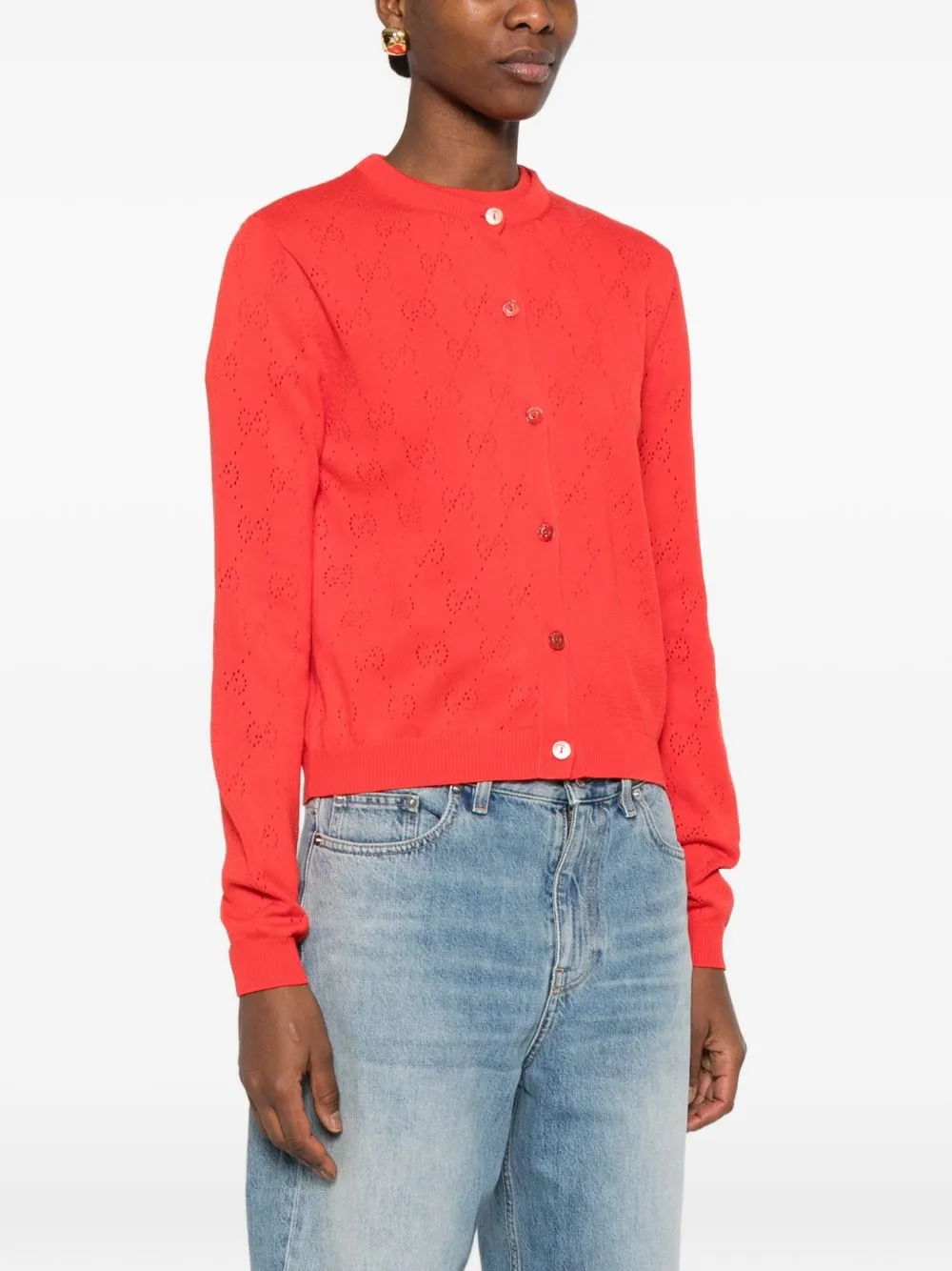 Gg Cotton Cardigan sold by Wanan Luxury product image thumbnail 4