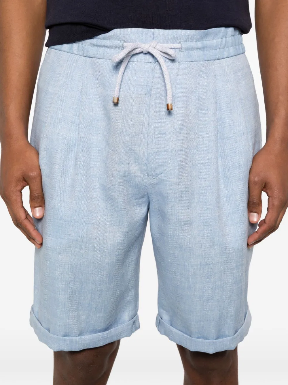 Linen Blend Shorts sold by Wanan Luxury product image thumbnail 5
