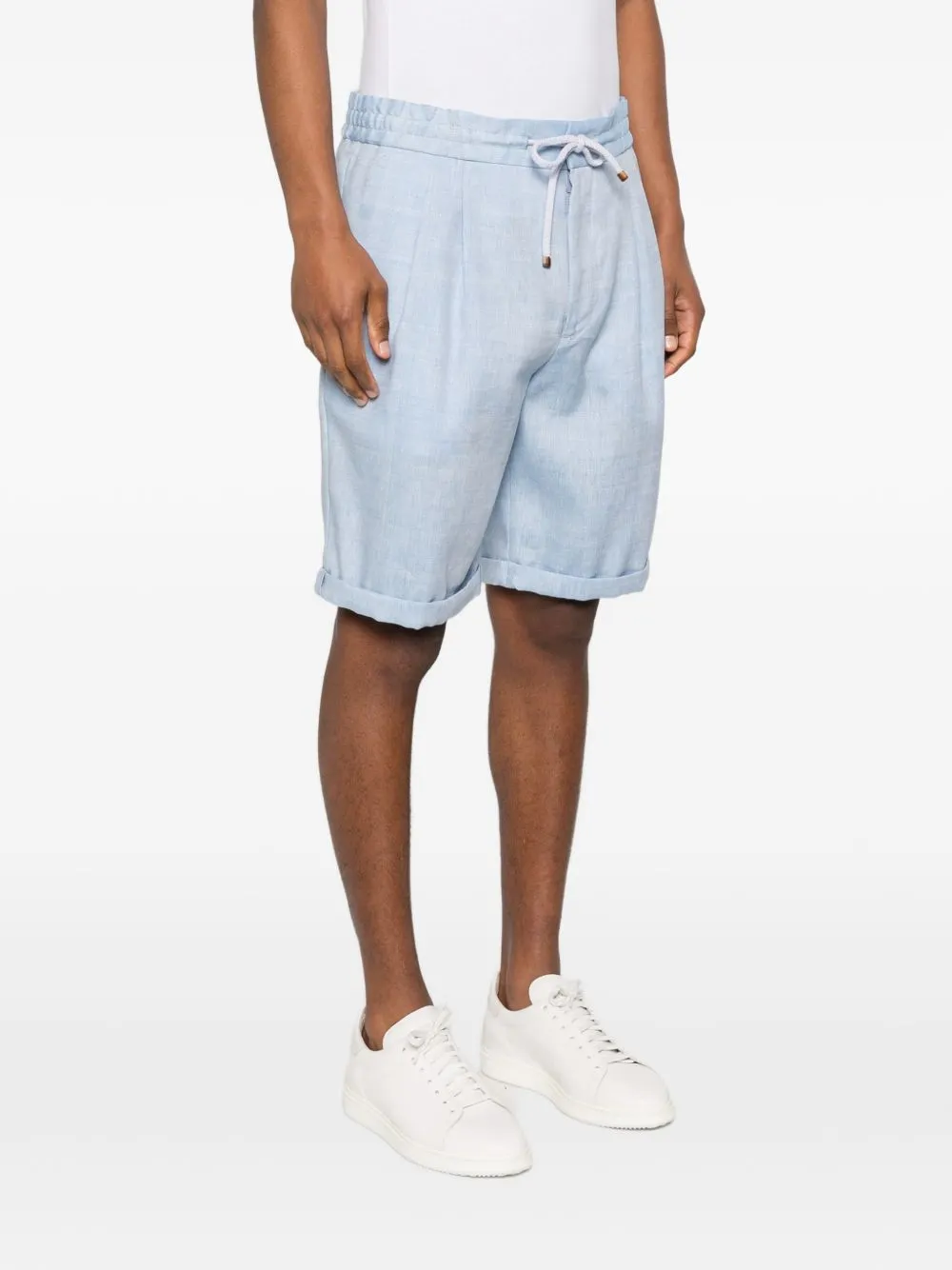 Linen Blend Shorts sold by Wanan Luxury product image thumbnail 2