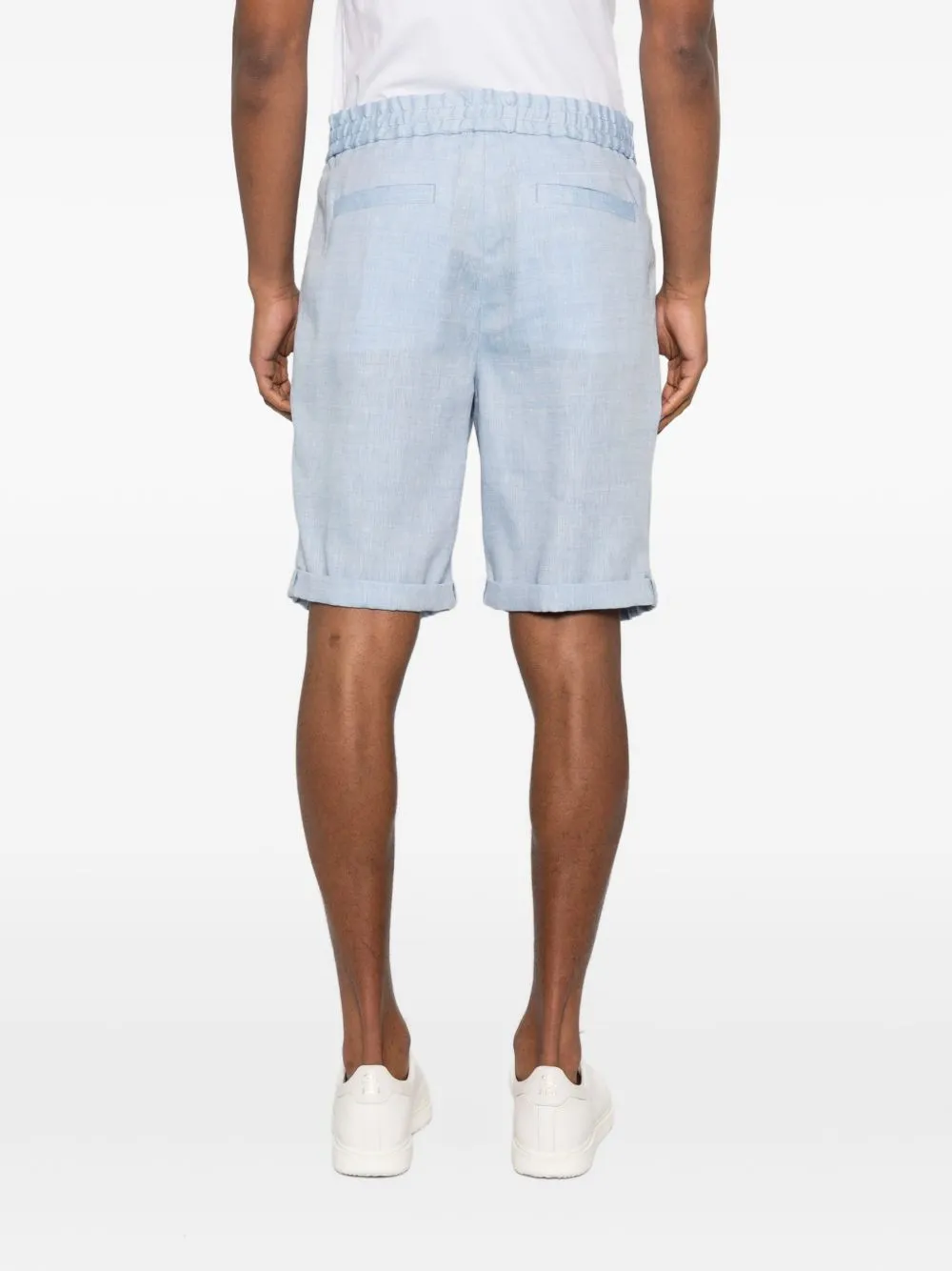 Linen Blend Shorts sold by Wanan Luxury product image thumbnail 3
