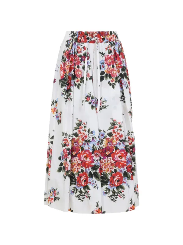 Flower Print Long Skirt sold by Wanan Luxury