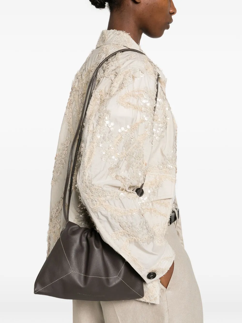 Leather Shoulder Bag sold by Wanan Luxury product image thumbnail 5