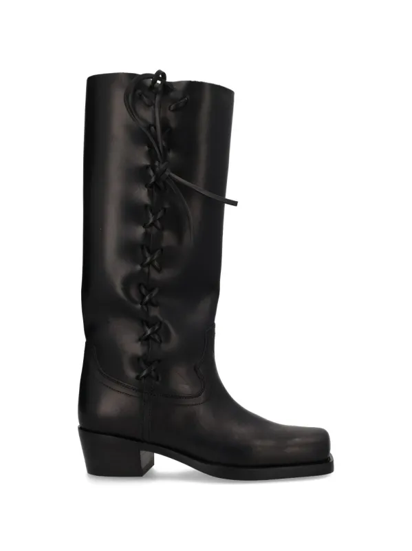 Roxanne Leather Boots sold by Wanan Luxury