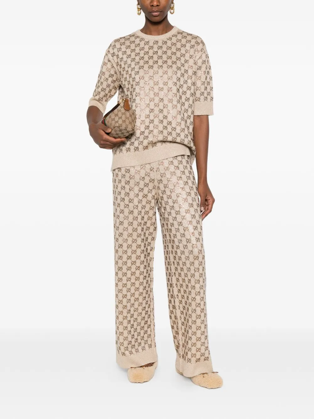 Gg Wool Trousers sold by Wanan Luxury product image thumbnail 3