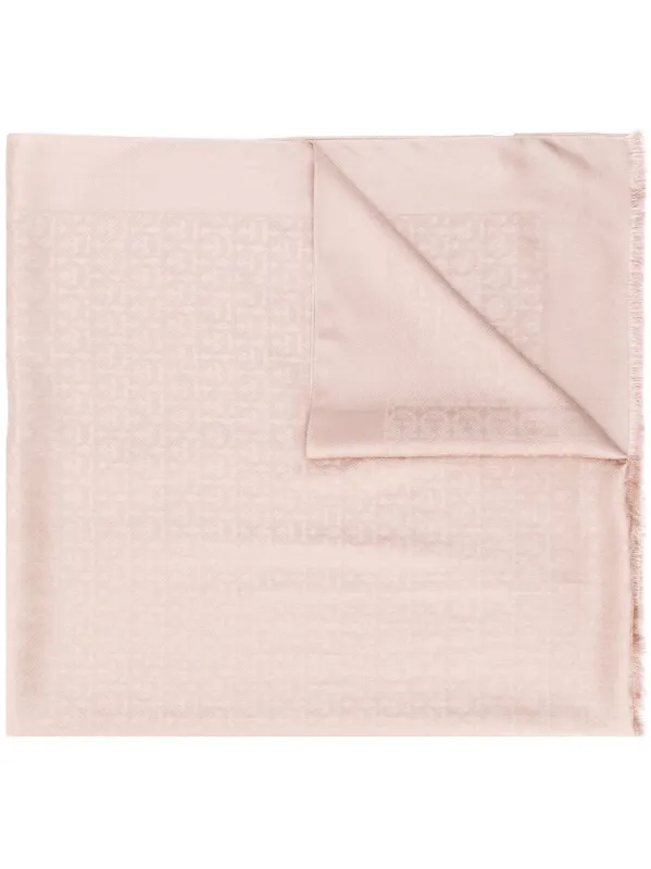 Gancini Silk And Wool Stole made by Salvatore Ferragamo