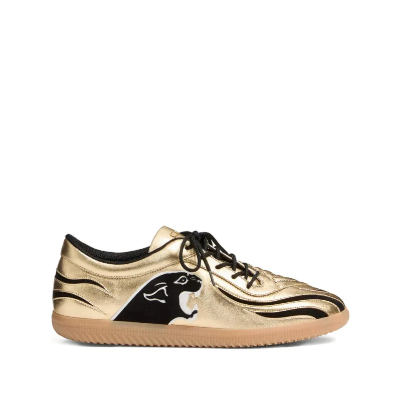Sneakers Gold, Black made by Valentino Garavani