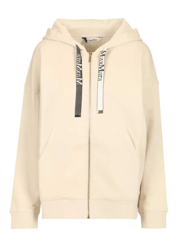 Technical Jersey Zip-Up Sweatshirt Sweatshirts Beige sold by Wanan Luxury