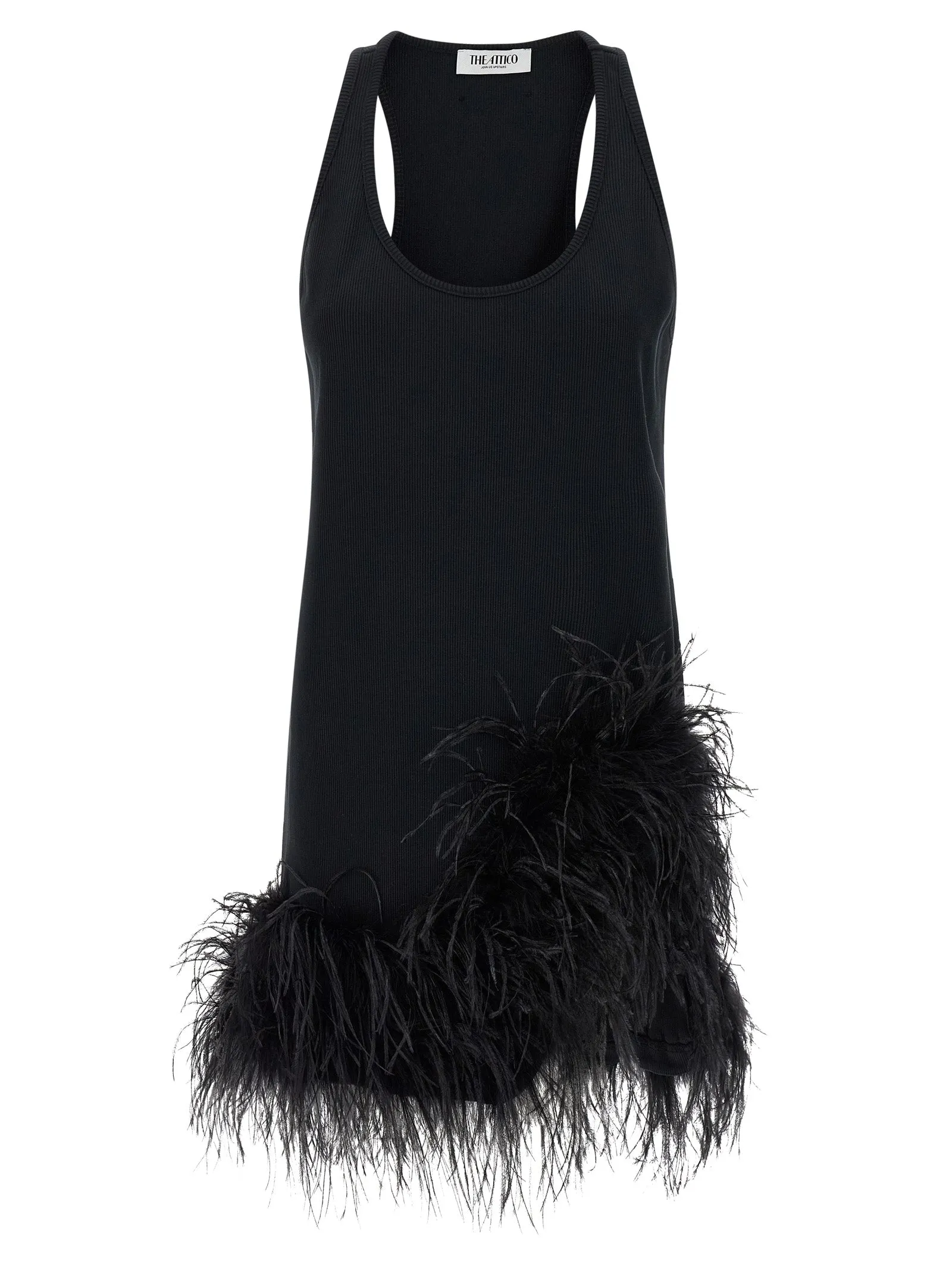 Feather Dress Dresses Black sold by Wanan Luxury