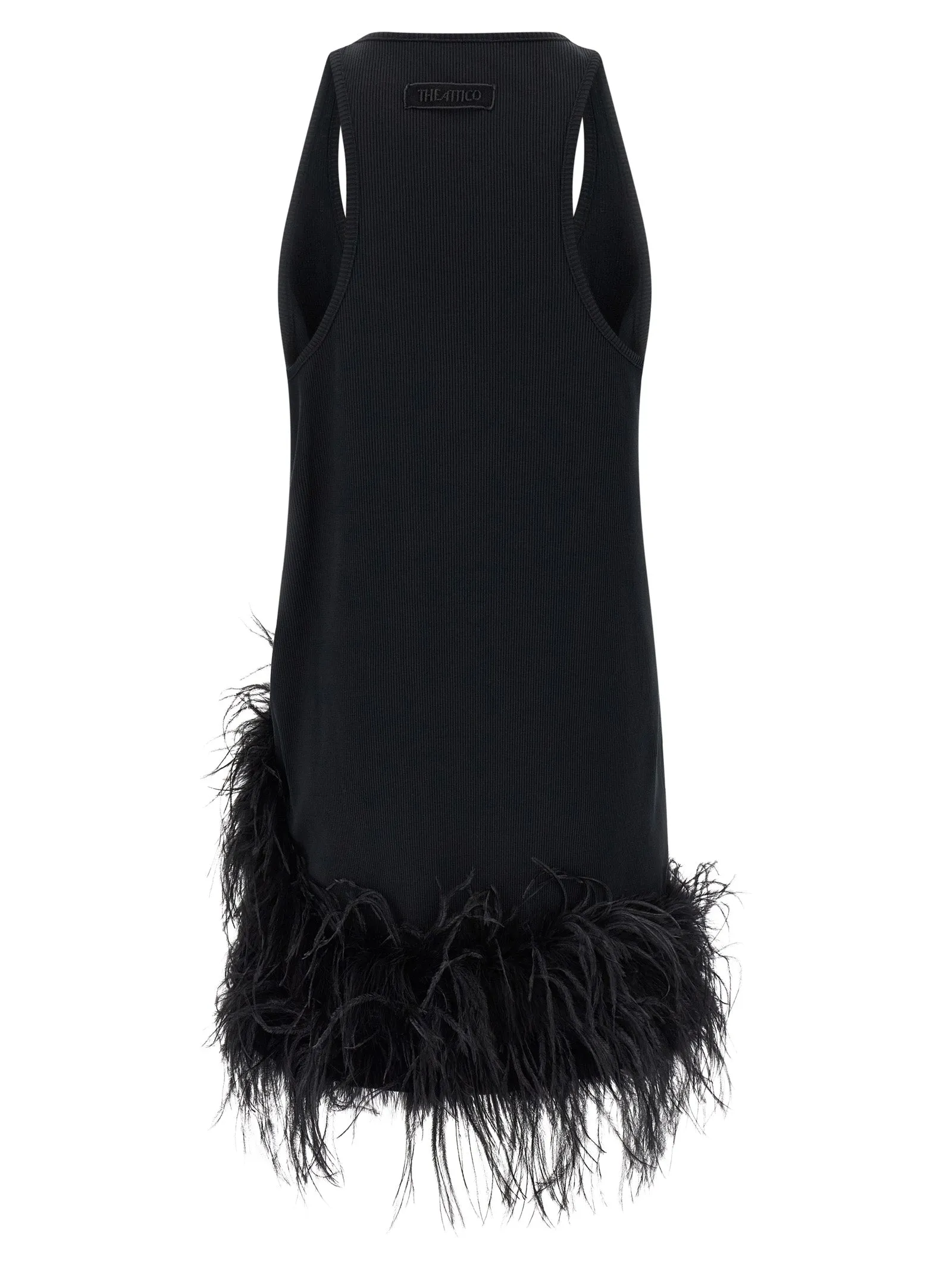 Feather Dress Dresses Black sold by Wanan Luxury product image thumbnail 2