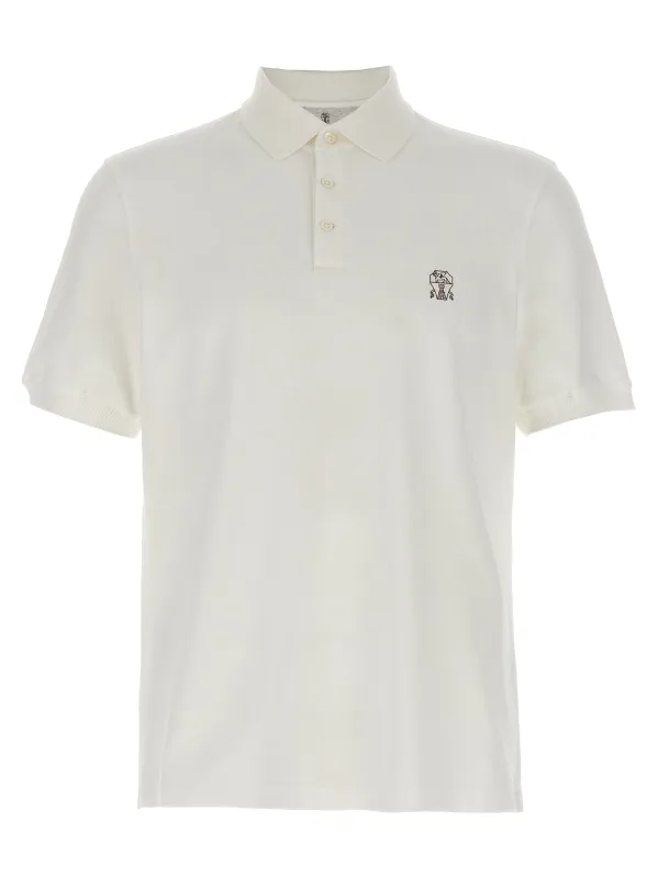 Piqué Shirt Polo White sold by Wanan Luxury