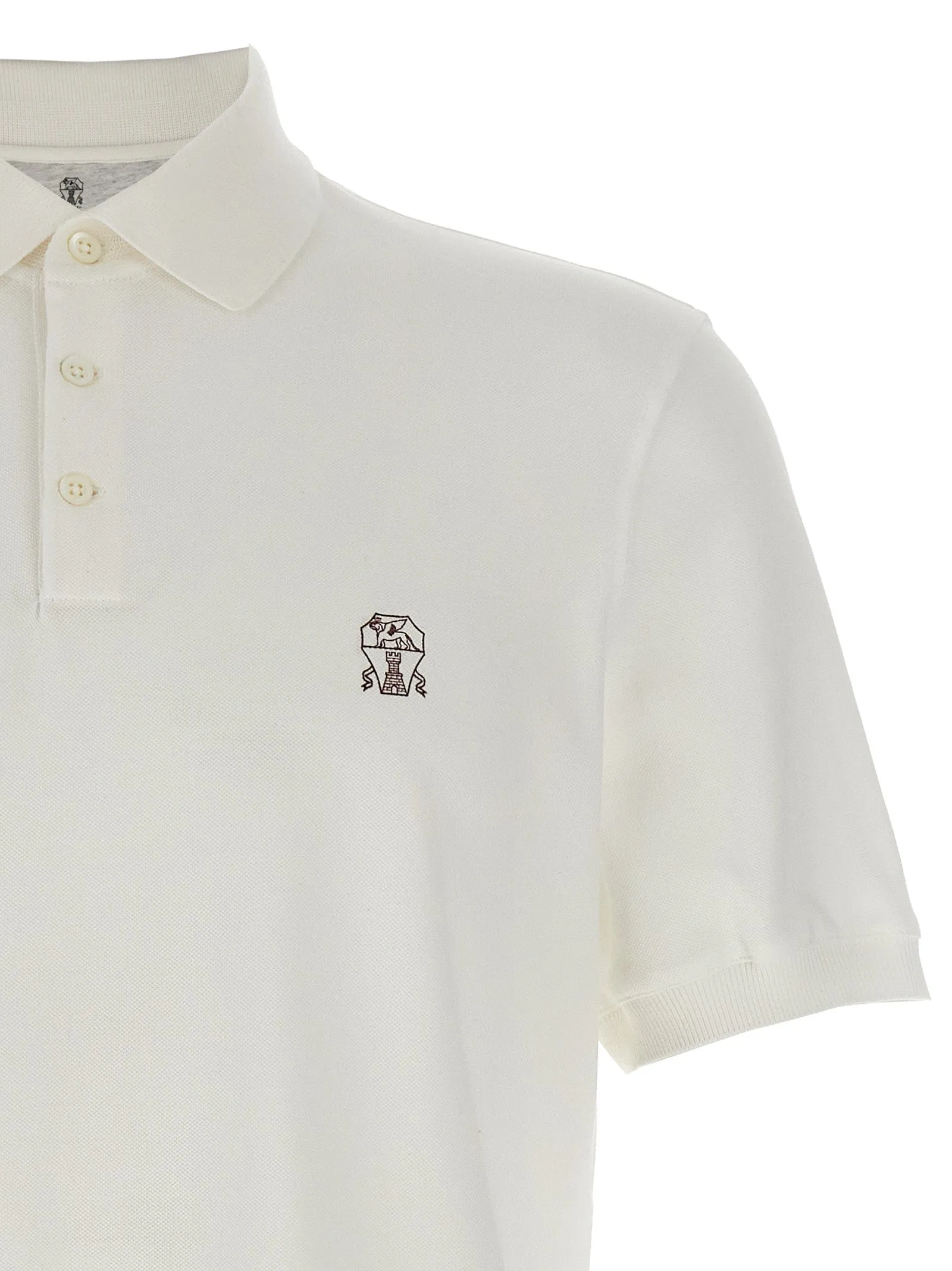 Piqué Shirt Polo White sold by Wanan Luxury product image thumbnail 3