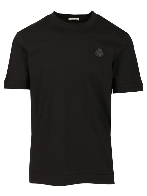 Cotton T-Shirt Black made by Moncler