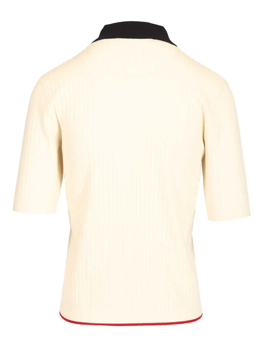 Stretch Viscose Polo Shirt White sold by Wanan Luxury product image thumbnail 2