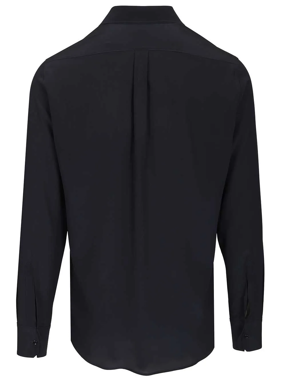 Formal Shirt In Silk Crepe De Chine Shirts Blue sold by Wanan Luxury product image thumbnail 2