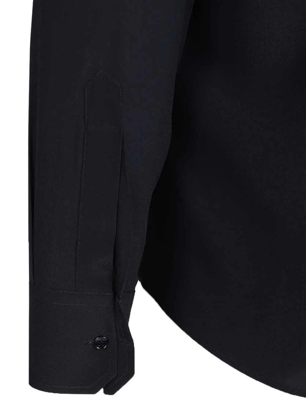 Formal Shirt In Silk Crepe De Chine Shirts Blue sold by Wanan Luxury product image thumbnail 4