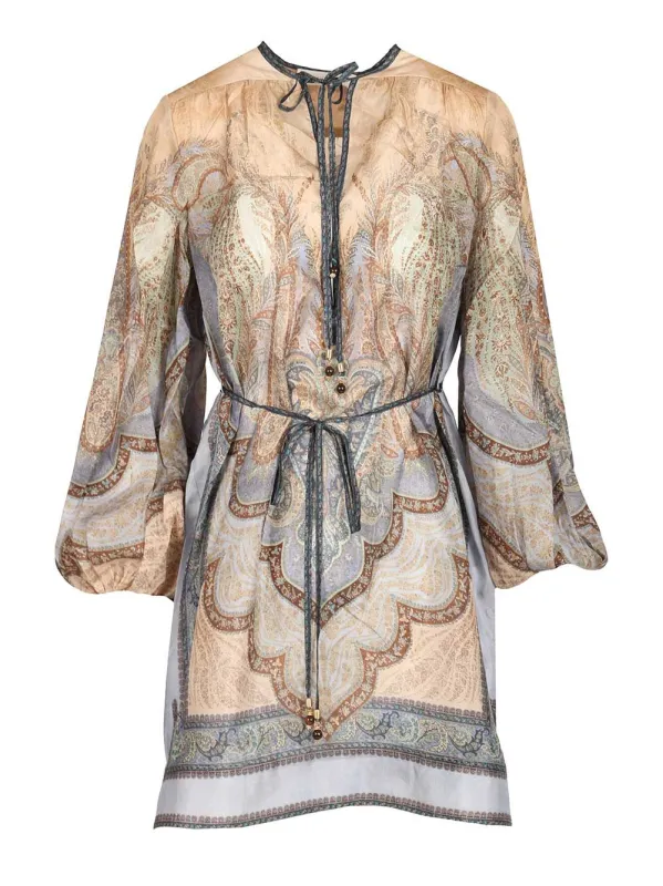 Tunic Dress Swimwear Multicolor made by Zimmermann