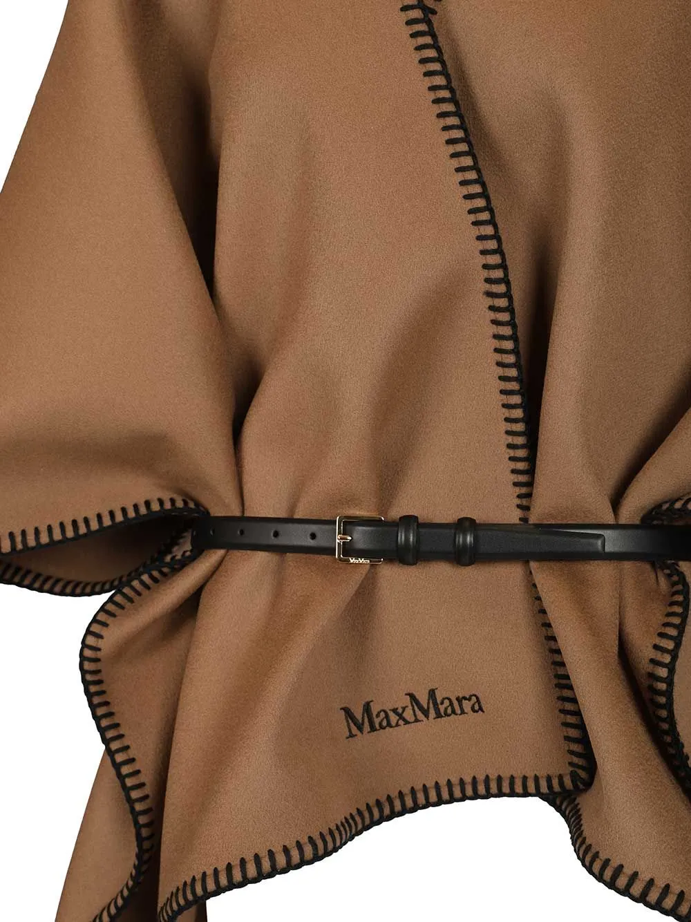 Wool And Cashmere Cape Coats Brown sold by Wanan Luxury product image thumbnail 4