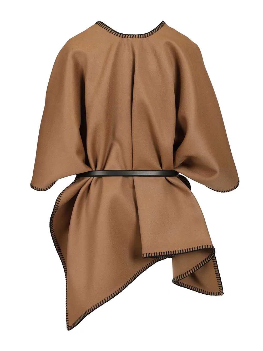 Wool And Cashmere Cape Coats Brown sold by Wanan Luxury product image thumbnail 2