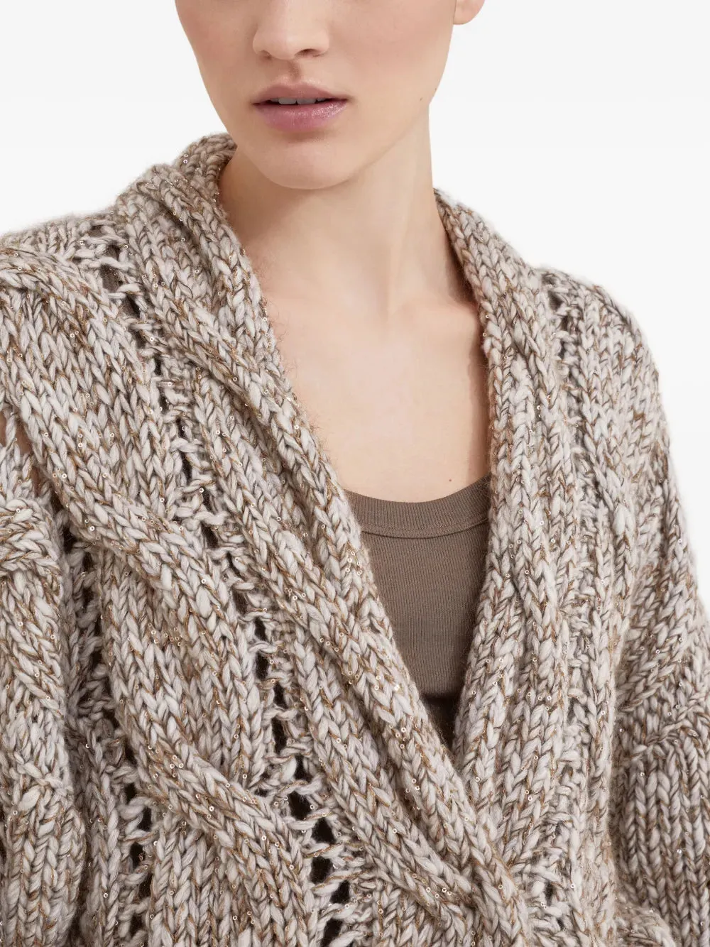 Chunky Knit Cardigan sold by Wanan Luxury product image thumbnail 5