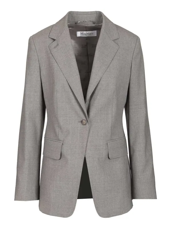 Wool Blazer Jackets Grey sold by Wanan Luxury