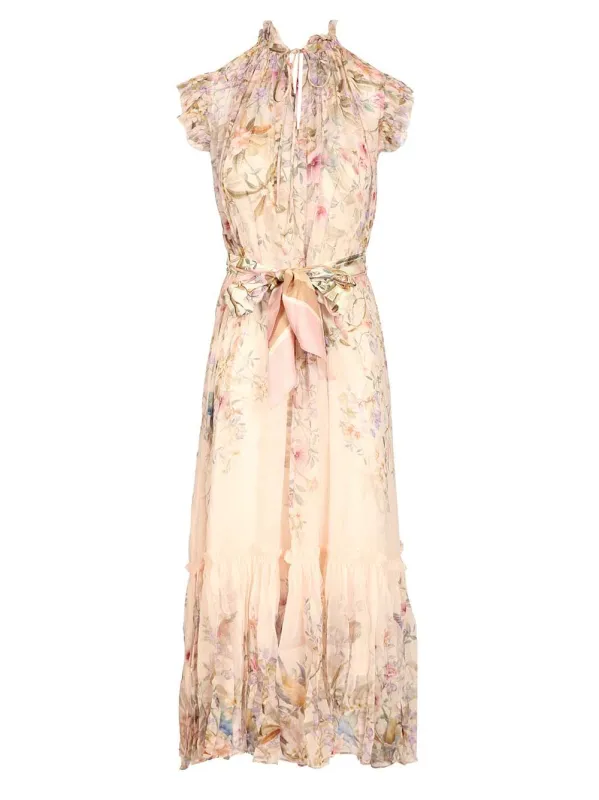 Rebellion Flowing Dress Dresses Beige sold by Wanan Luxury