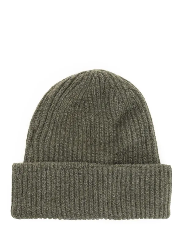 Norge Cashmere Hat Green made by Fedeli
