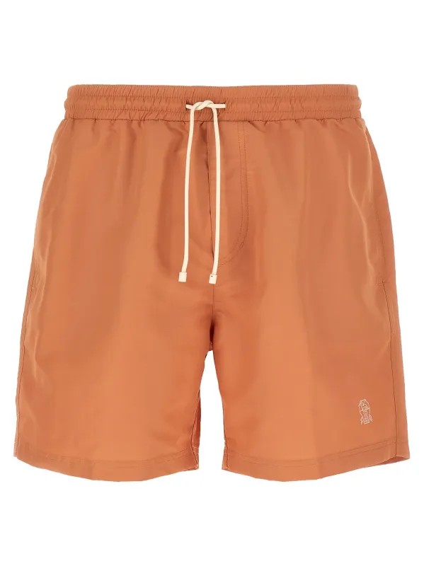 Logo Embroidery Swimsuit Beachwear Orange sold by Wanan Luxury