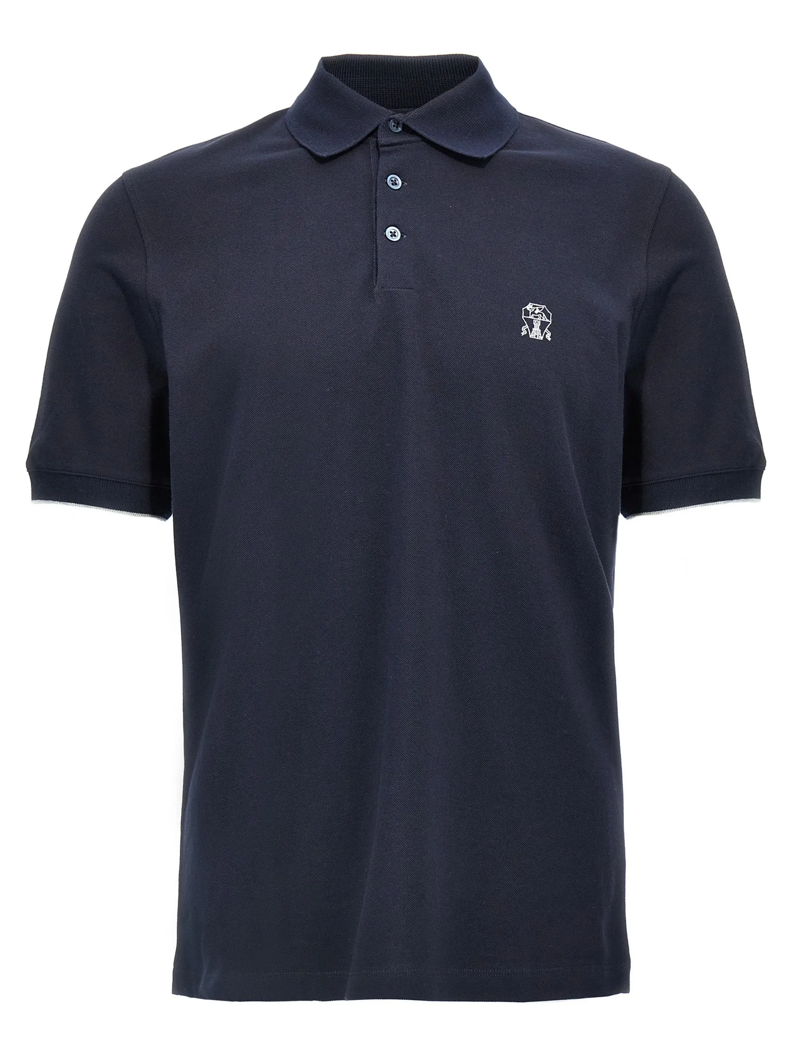 Logo Piqué Shirt Polo Blue sold by Wanan Luxury