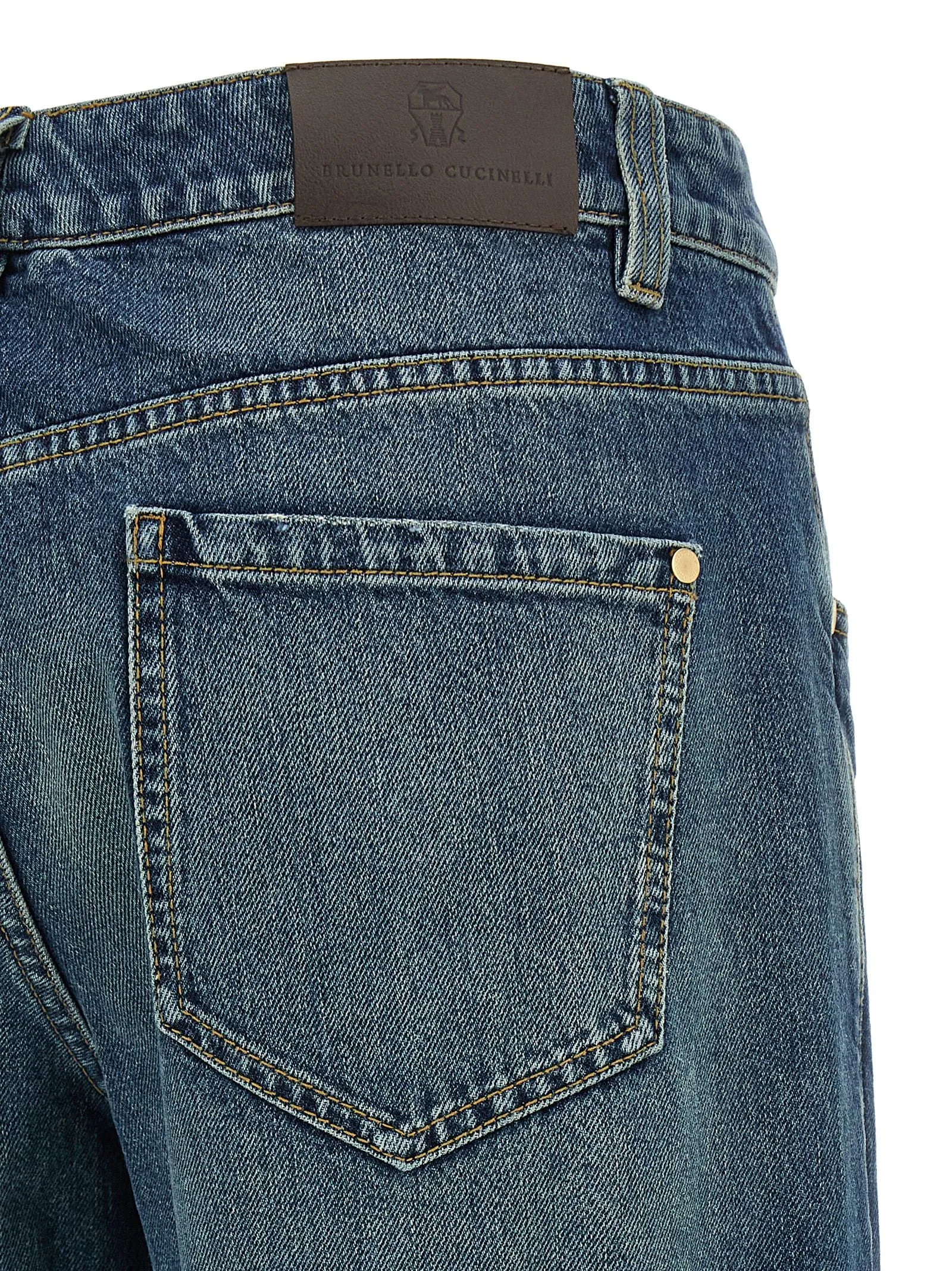 Stonewashed Denim Jeans Blue sold by Wanan Luxury product image thumbnail 4