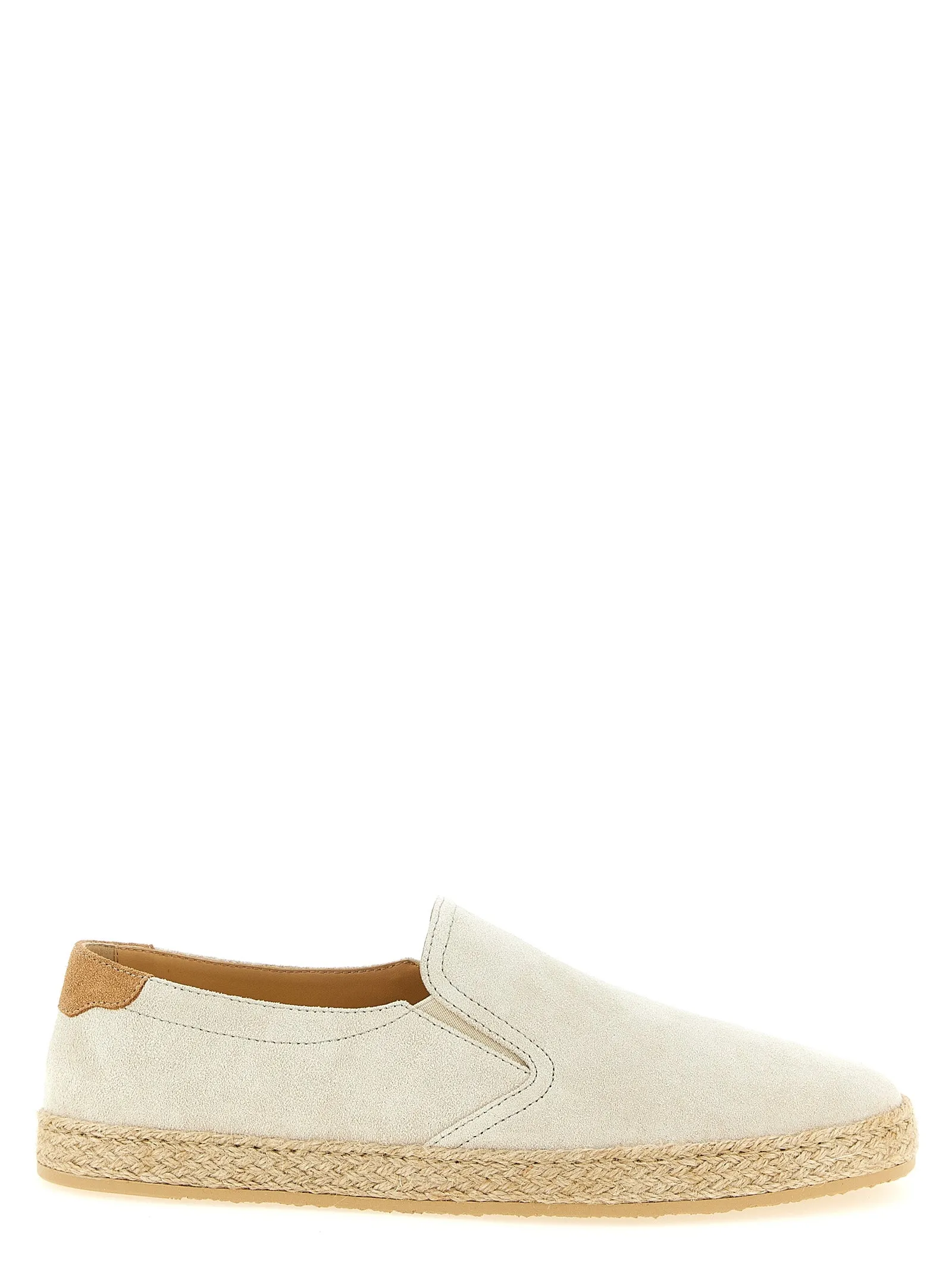 Suede Espadrilles Flat Shoes Gray sold by Wanan Luxury