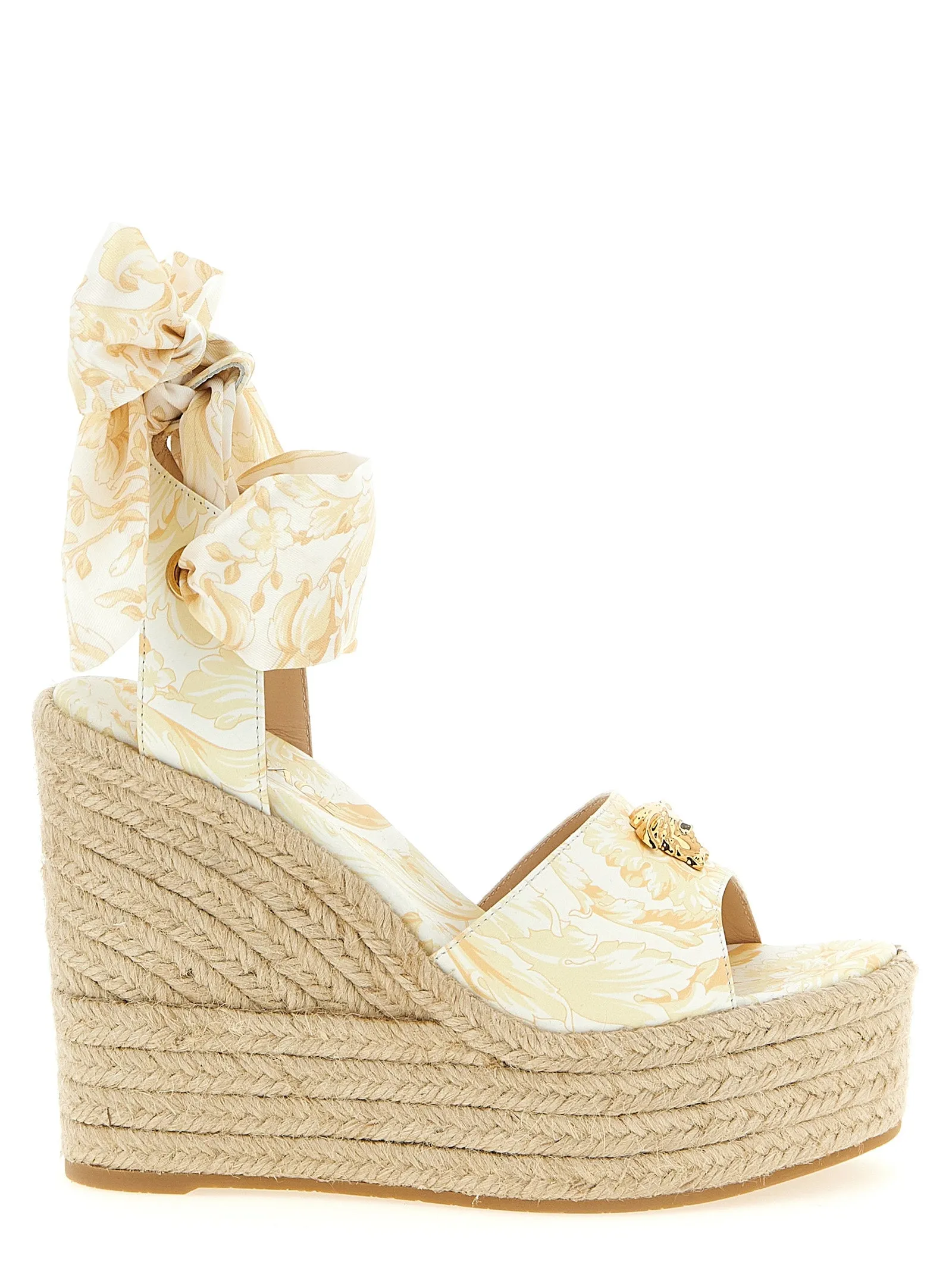 La Medusa Wedges Yellow sold by Wanan Luxury