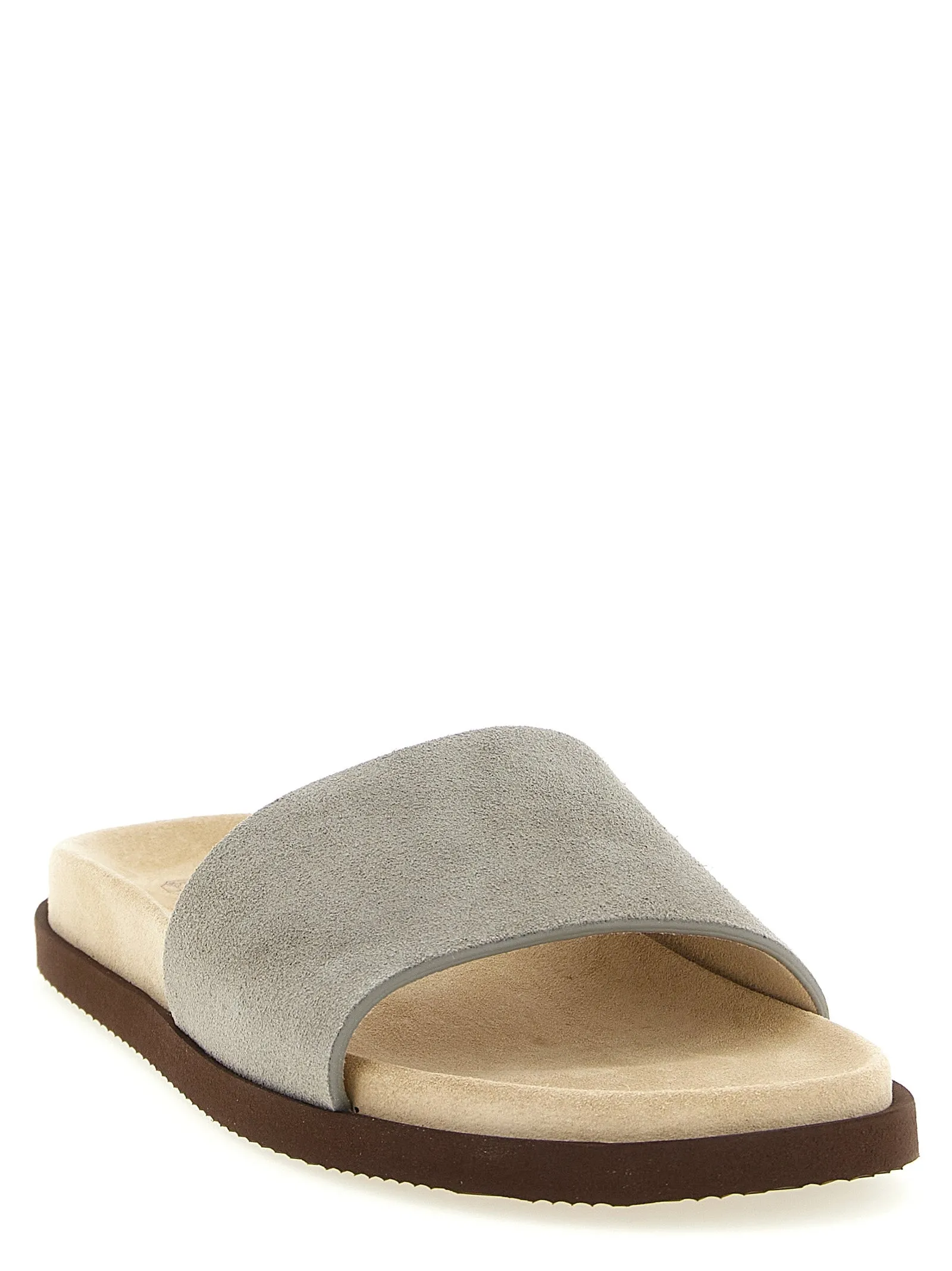 Suede Slides Sandals Gray sold by Wanan Luxury product image thumbnail 2