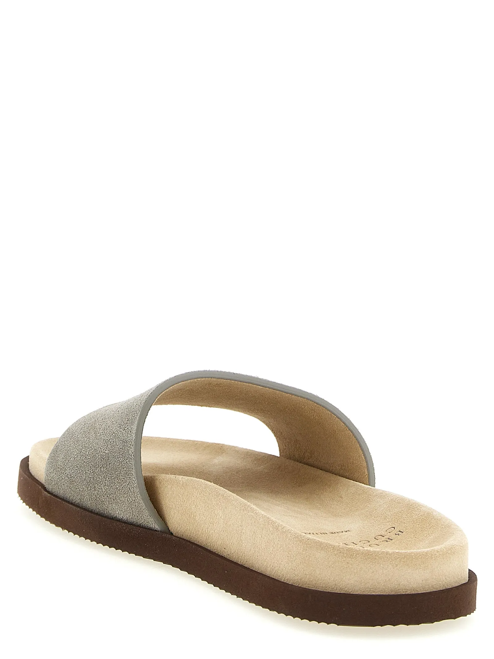 Suede Slides Sandals Gray sold by Wanan Luxury product image thumbnail 3