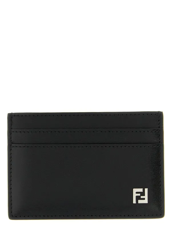 Squared Ff Wallets And Card Holders Black sold by Wanan Luxury