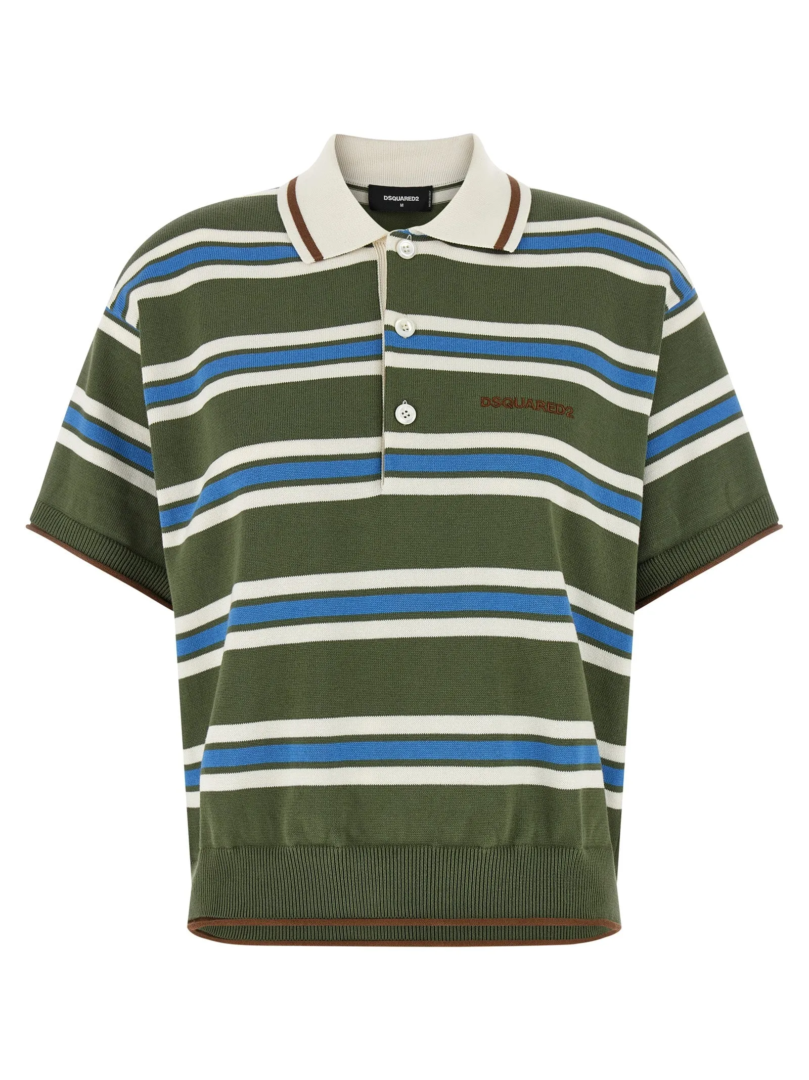 Striped Knit Polo Multicolor sold by Wanan Luxury