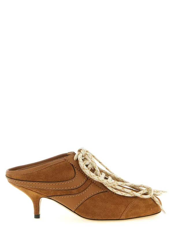 Heeled Suede Sneakers Brown made by Dries Van Noten