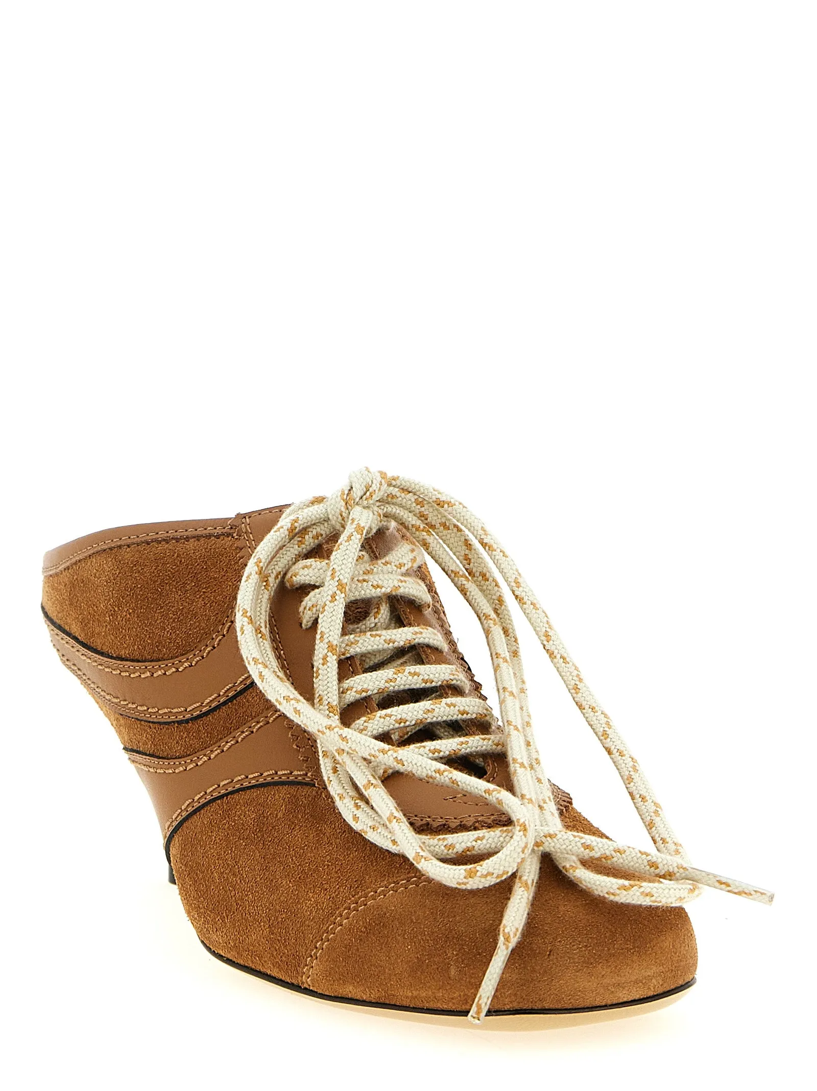Heeled Suede Sneakers Brown sold by Wanan Luxury product image thumbnail 2