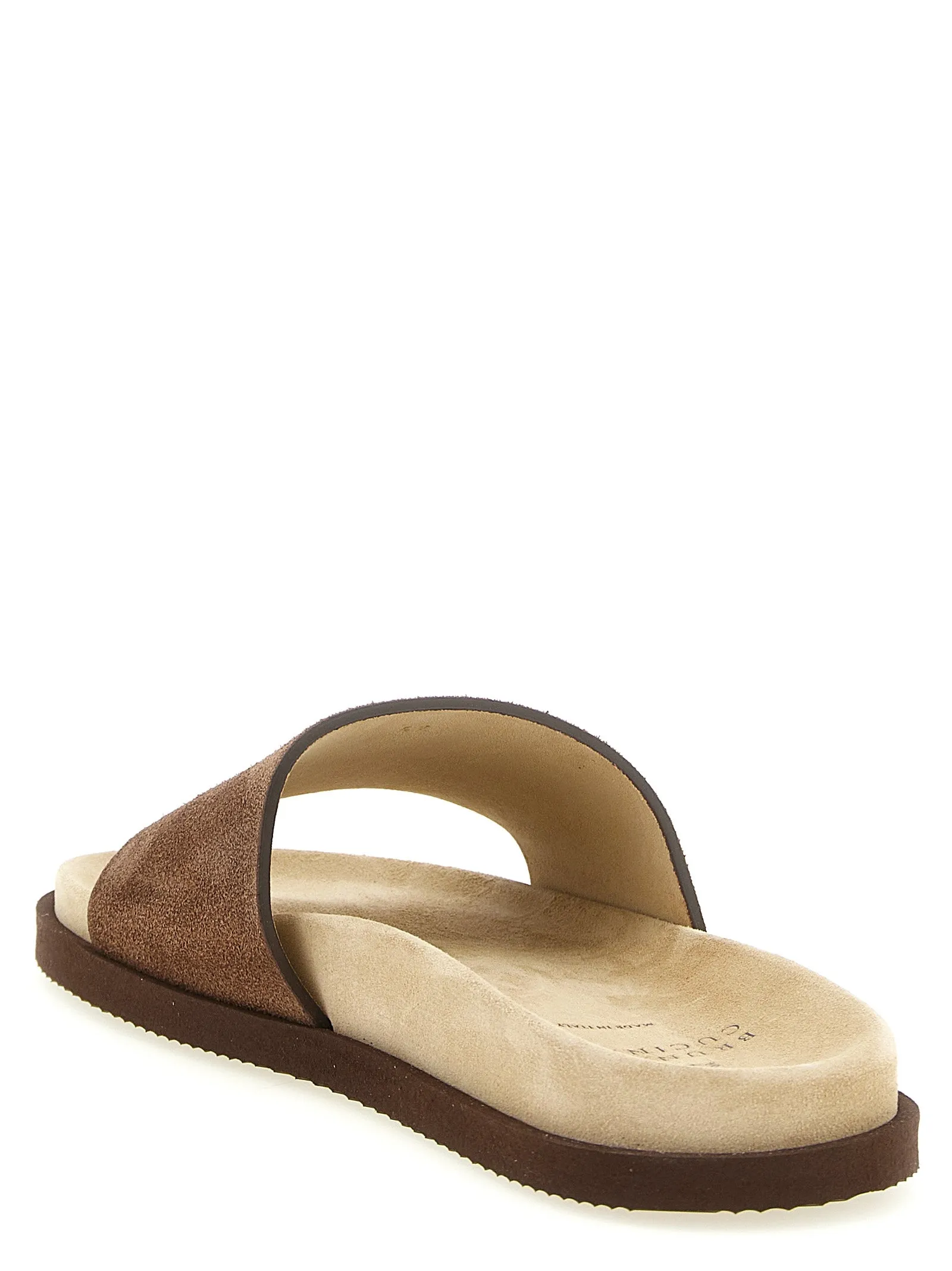 Suede Slides Sandals Brown sold by Wanan Luxury product image thumbnail 3