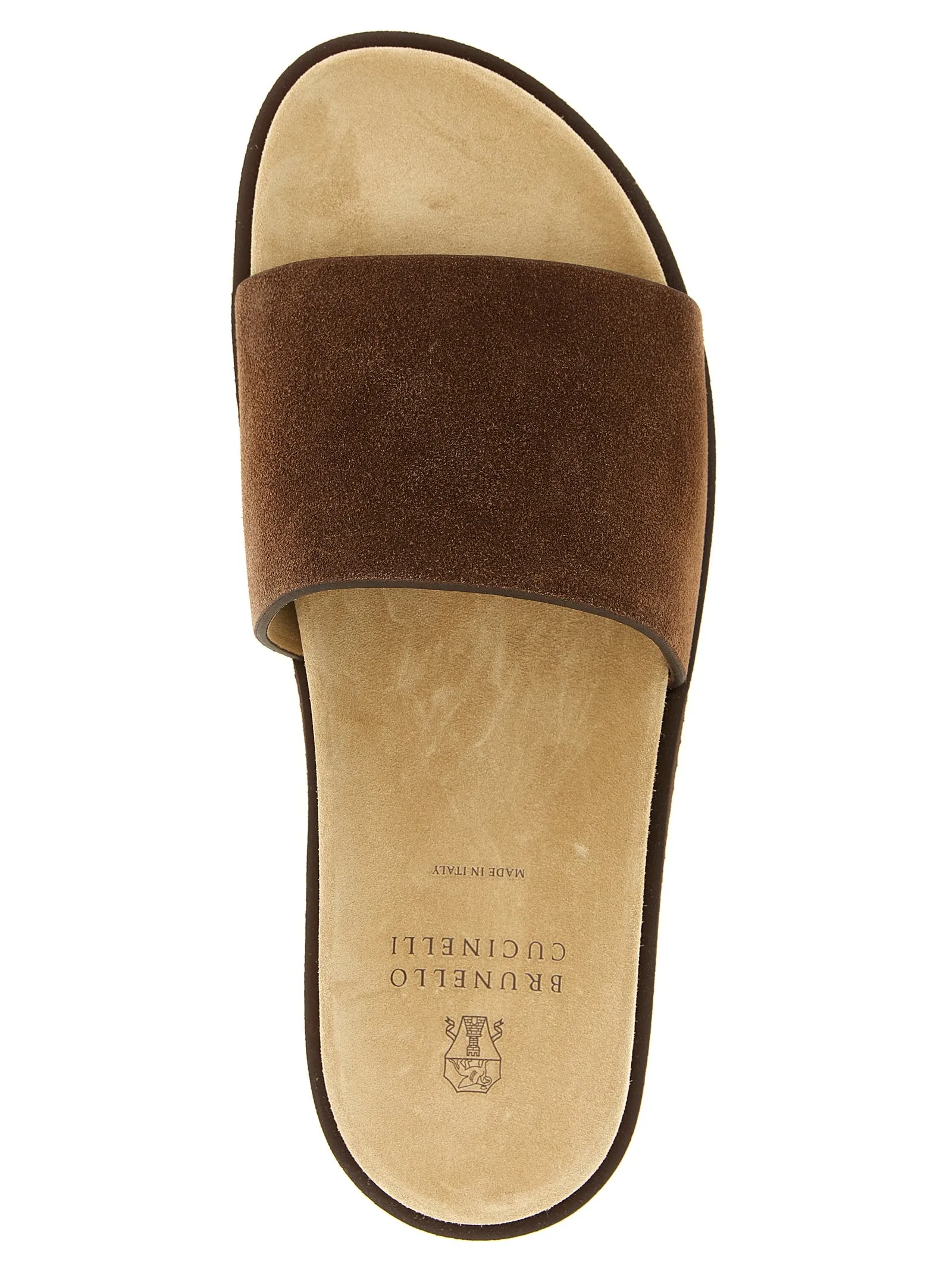 Suede Slides Sandals Brown sold by Wanan Luxury product image thumbnail 4