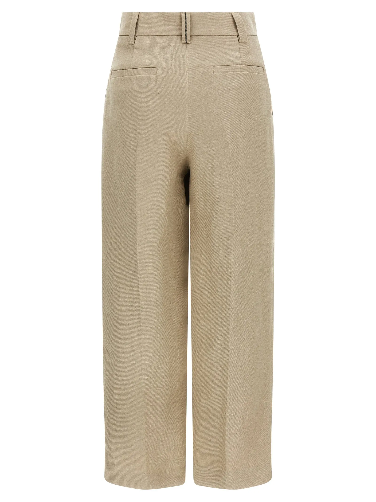 Linen Trousers Pants Beige sold by Wanan Luxury product image thumbnail 2