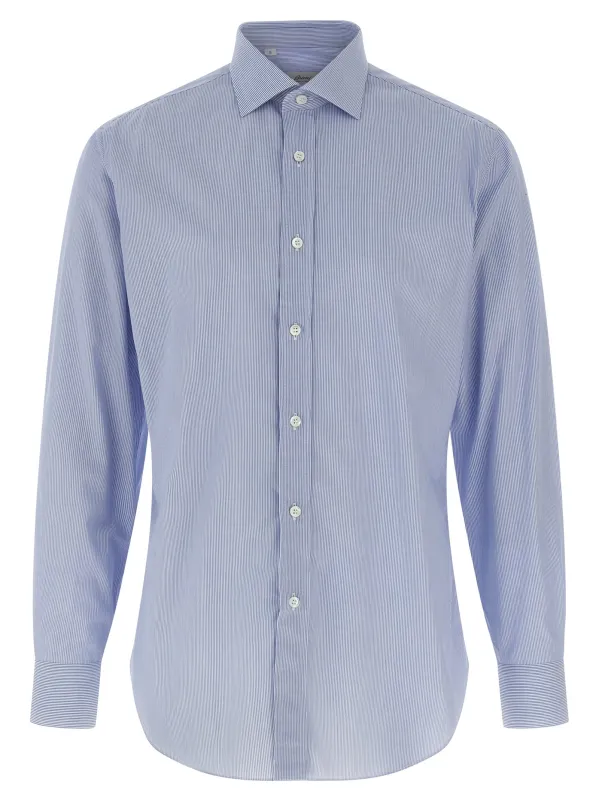 Trevi Mark Shirt And Blouse Blue made by Brioni