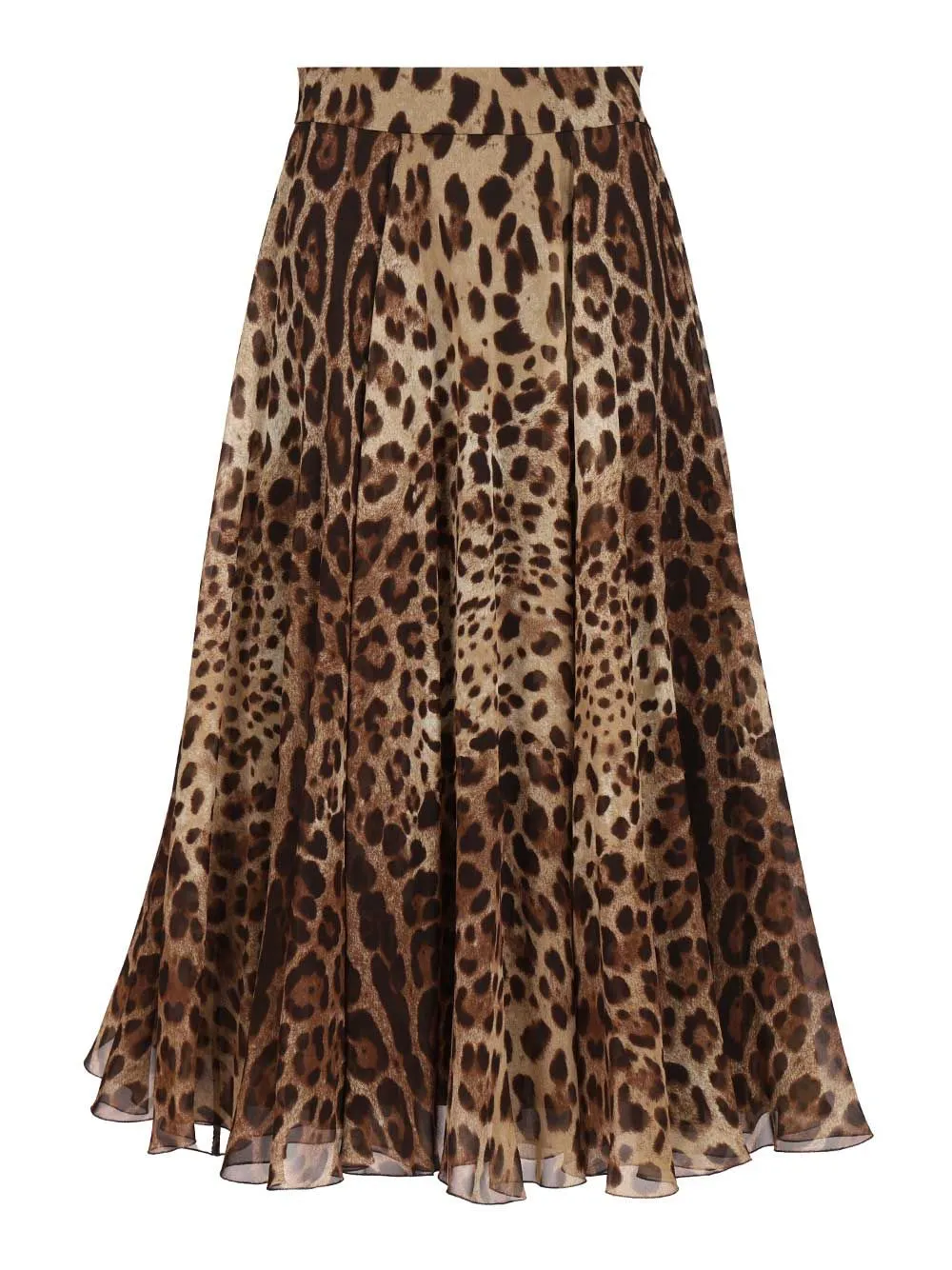 Printed Chiffon Circle Skirt Skirts Animalier sold by Wanan Luxury