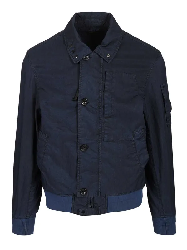 Panama-R Canvas Bomber Jacket Jackets Blue sold by Wanan Luxury