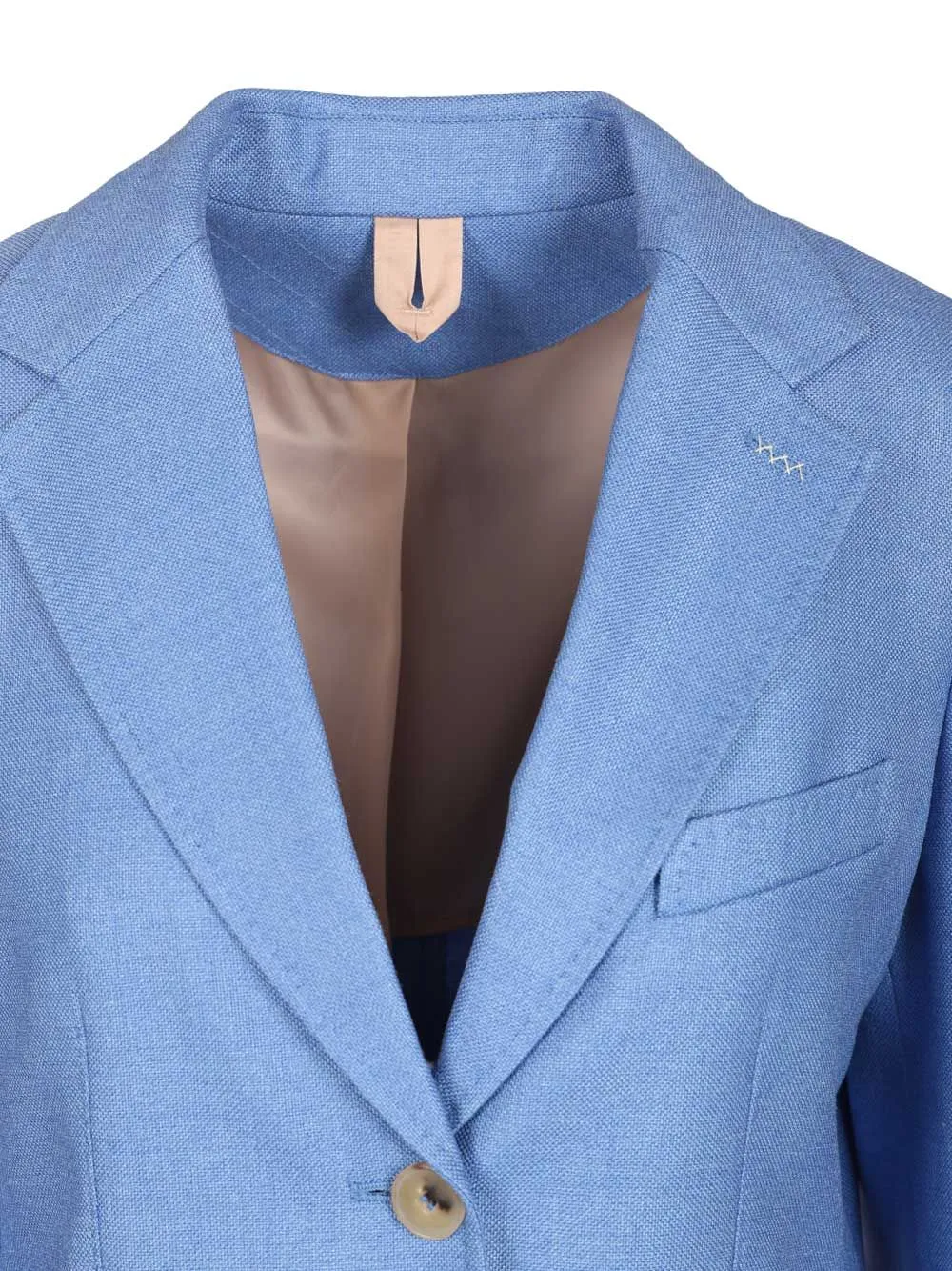 Single-Breasted Wool And Silk Canvas Blazer Jackets Light Blue sold by Wanan Luxury product image thumbnail 4