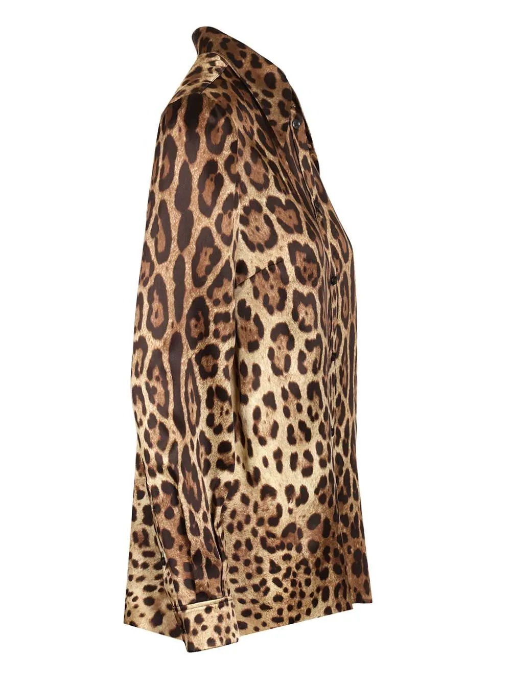 Leopard Print Satin Shirt Shirts Animalier sold by Wanan Luxury product image thumbnail 3