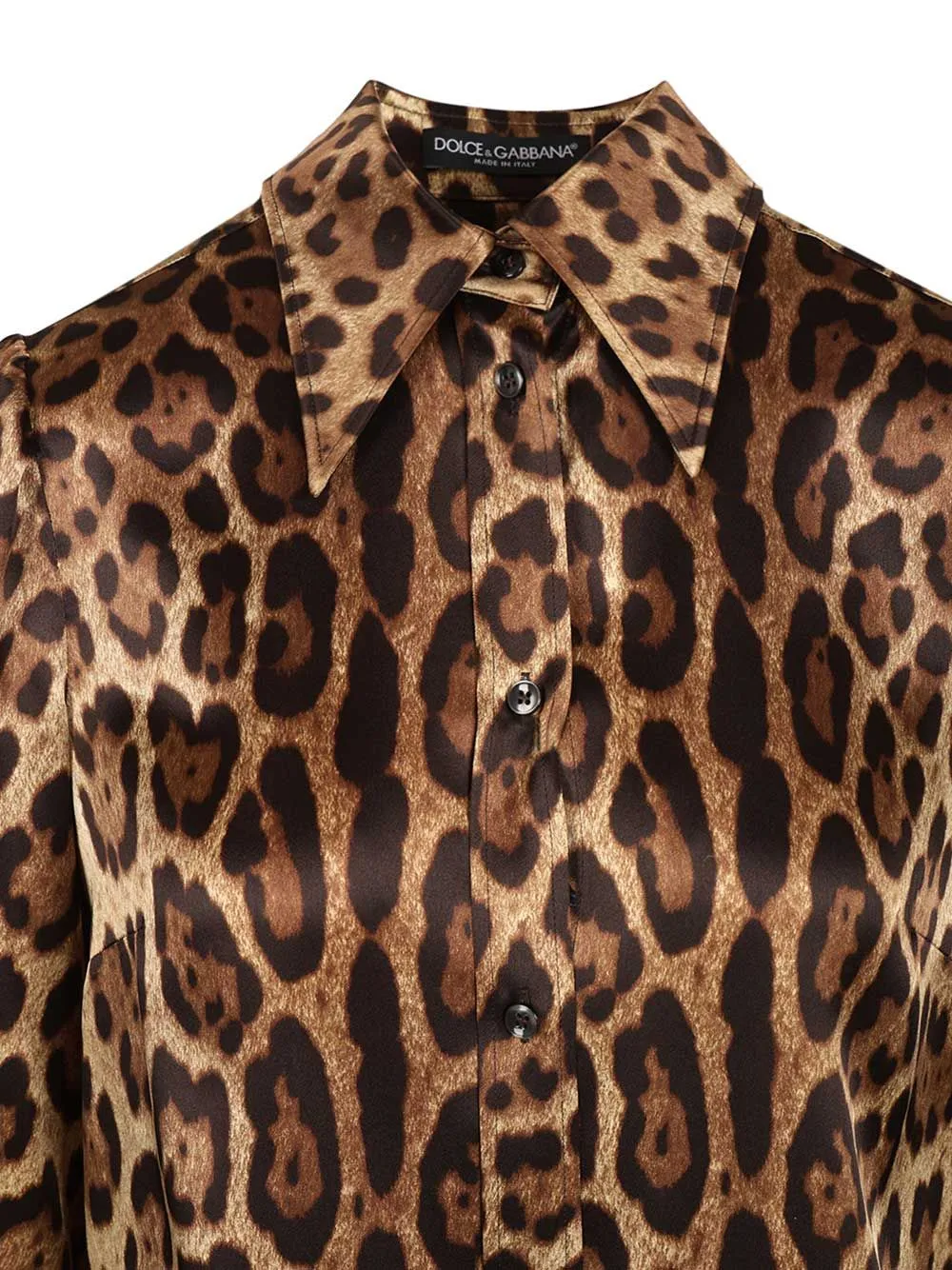Leopard Print Satin Shirt Shirts Animalier sold by Wanan Luxury product image thumbnail 4